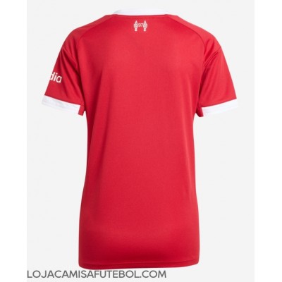 Camisa de Futebol Liverpool Equipamento Principal Mulheres 2025-26 Manga Curta Camisa de Futebol Liverpool Equipamento Principal Mulheres 2025-26 Manga Curta